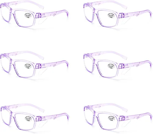 Miniatura 42 de ProtectX Elegantes gafas de seguridad antivaho y resistentes a los arañazos, gafas de protección UV, lentes de bloqueo de luz azul para hombres