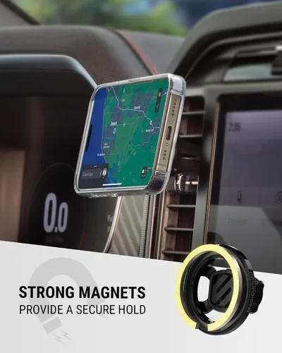 Miniatura 4 de Scosche MagSafe - Soporte magnético para teléfono para salpicadero de automóvil y ventilación con rotación de 360°, soporte de teléfono celular 2
