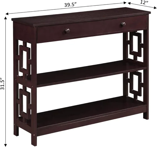 Miniatura 3 de Convenience Concepts Mesas de consola Town Square, Espresso