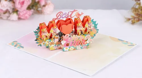 Miniatura 6 de Yinqing LIGHTS & MUSIC - Tarjeta desplegable para el día de la madre, tarjeta 3D de hija, hijo, marido, tarjetas de regalo para mamá, esposa, abuela
