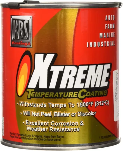 Miniatura 7 de KBS Coatings - Recubrimiento de temperatura Xtreme, color negro azabache , Acero inoxidable
