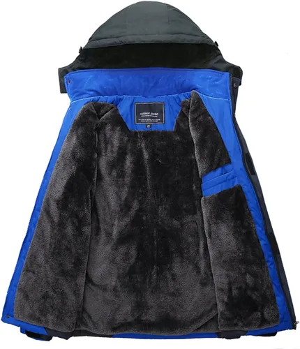 Miniatura 3 de BIYLACLESEN Men's Winter Coats Fleece Lined Ski Jacket Warm Windbreaker Parka