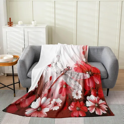 Miniatura 29 de Erosebridal Manta de abeja de 40 x 50 pulgadas, manta de sherpa cálida con estampado de animales 3D para sofá de cama, manta de microfibra suave