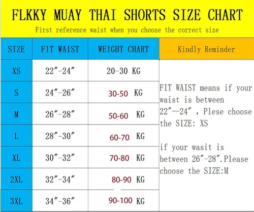 Miniatura 7 de FLKKY Muay Thai - Pantalones cortos de boxeo para hombres y mujeres, de alta calidad, para entrenamiento de artes marciales, gimnasio, boxeo
