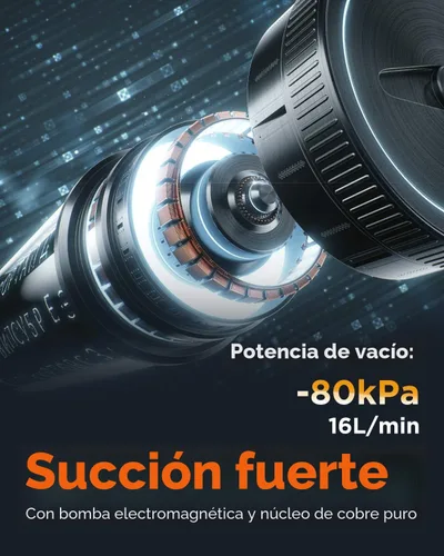 Miniatura 2 de MEGAWISE - Máquina selladora al vacío, sellador de alimentos portátil con fuerte poder de succión, incluye bolsas y cortador con función de vacío
