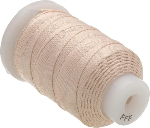 Miniatura 54 de The Beadsmith Cordón de seda pura – Castaño, tamaño E (0.325 mm/0.0128"), 200 yardas (600 pies), carrete de 1/2 onza