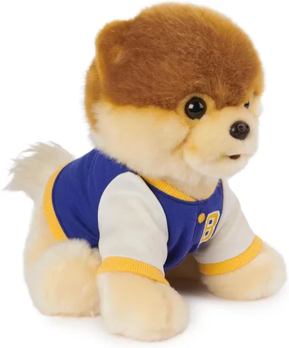 Miniatura 2 de GUND Boo, La chaqueta varsity de perro pomerania de peluche más linda del mundo para edades de 1 año en adelante, 9 pulgadas Varsity 9
