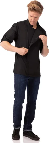 Miniatura 3 de Chef Works Abrigo de chef Hartford para hombre