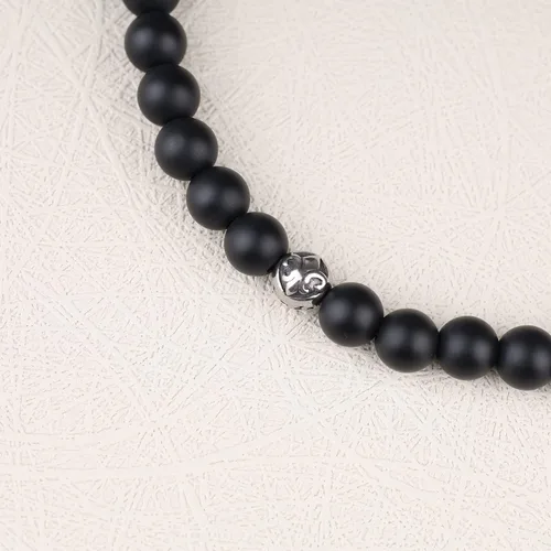 Miniatura 5 de GAVU Pulsera de cristal con cuentas de piedra Fleur De Lis