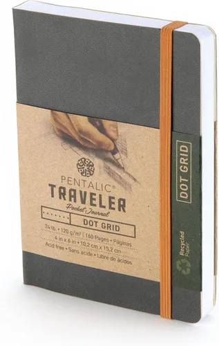 Miniatura 17 de Cuaderno de bocetos Travelers Dot Grid Pentalic Art, libre de ácidos
