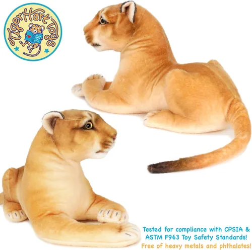 Miniatura 6 de TigerHart Monique The Mountain Lion - Peluche de 18 pulgadas (medida de cola no incluida)