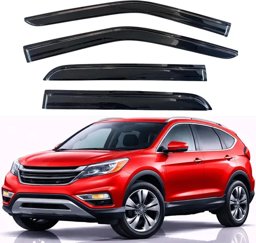Miniatura 41 de KPY Visor de ventana compatible con Hyundai Tucson 2021-2025, 4 piezas de deflector de ventilación para ventana lateral, estilo Mugen, protector