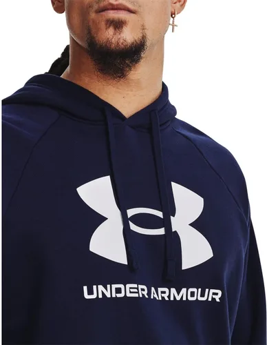 Miniatura 5 de Under Armour Rival - Sudadera con capucha para hombre, de vellón y con logotipo