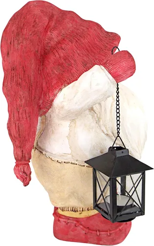 Miniatura 7 de Design Toscano Iluminando el camino de Papá Noel Whitey la estatua de gnomo navideño