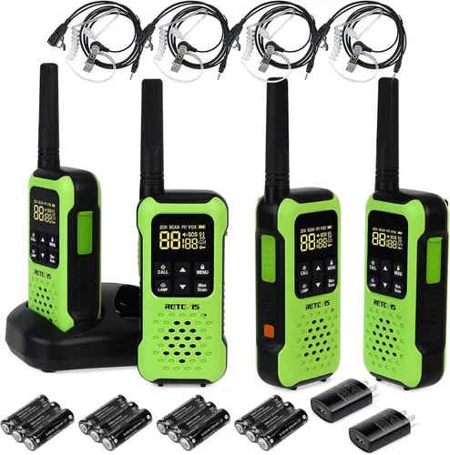 Retevis RT49P Walkie Talkie flotante, IP67 Radios portátiles bidireccionales, walkie talkies impermeables recargables, NOAA, linterna SOS radios de