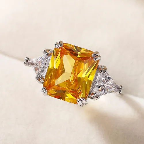 Miniatura 3 de Psiroy Anillo de plata de ley 925 para mujer con relleno de turmalina de 3 ct