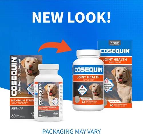 Miniatura 2 de Nutramax Cosequin - Suplemento para la salud de las articulaciones para perros, contiene glucosamina para perros, además de condroitina y MSM, apoya