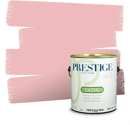 Miniatura 290 de Prestige Paints Pintura exterior e imprimación en uno, 1 galón, plano, coincidencia comparable de Valspar* Amber Rose*