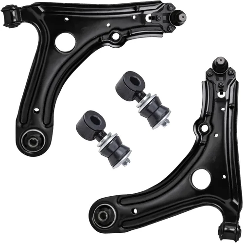 Miniatura 77 de Detroit Axle - Brazos de control superiores traseros para Chrysler 300 Dodge Challenger Charger Magnum, reemplazo del conjunto de brazos de control