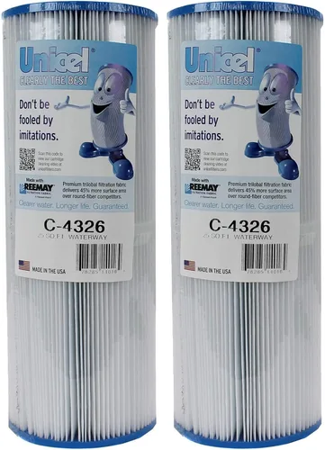 Miniatura 6 de Unicel C-4326 Cartucho de filtro de 25 pies cuadrados de repuesto para piscina, bañera de hidromasaje, spa con 106 pliegues