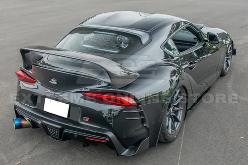 Miniatura 3 de Repuesto para Toyota GR-Supra J29 MK5 JDM Performance Style Tinted Black Rear Roof Window Wing Visor Spoiler de repuesto para Toyota GR-Supra J29