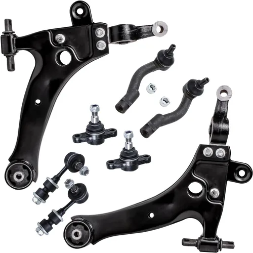 Miniatura 418 de Detroit Axle - Kit de brazos de control de extremo de 8 piezas para Toyota 2001-2003 Highlander 2002-2003 Camry Lexus ES300, 2 conjuntos de brazos
