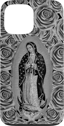Miniatura 23 de Funda para iPhone 14 Pro Max Our Lady Virgen De Guadalupe Virgen María Floral