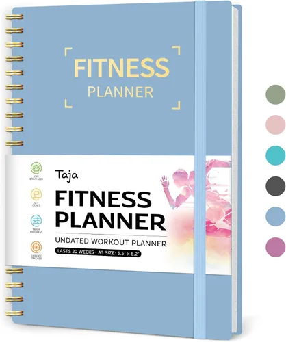 Miniatura 8 de Diario de entrenamiento físico para mujeres y hombres, tamaño A5 (5.5 x 8.2 pulgadas), planificador de registro de entrenamiento para rastrear