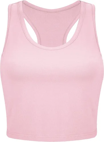Miniatura 5 de Boao 4 camisetas básicas sin mangas de espalda cruzada para mujer
