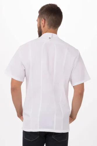 Miniatura 3 de Chef Works Abrigo de chef Bristol Signature Series para hombre