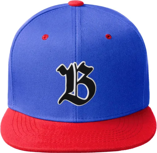 Miniatura 448 de Daxton Gorra clásica con visera de billete plano con letras del alfabeto inglés antiguo de la A a la Z