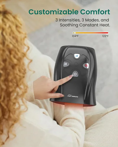 Miniatura 6 de Snailax Masajeador de Manos con Calor y Compresión, Vibración, Masajeador de Manos Inalámbrico para Artritis, Túnel Carpiano, Regalos para Mujeres