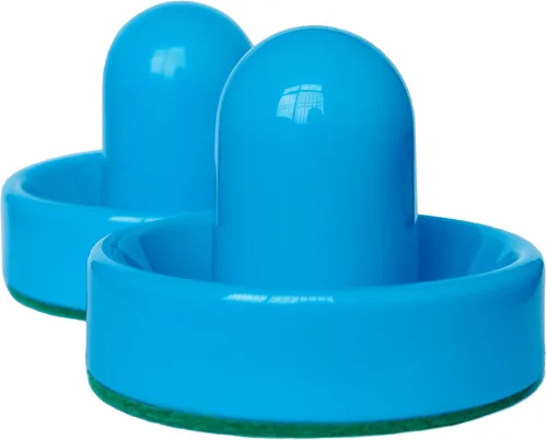Miniatura 5 de Discos y paletas de hockey de aire, discos flotantes recargables para cualquier superficie plana, incluyen un cable de carga y discos electrónicos