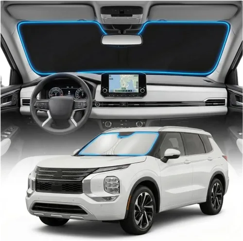 Miniatura 55 de Cubierta para parabrisas para BMW X1 E84 – Ajuste personalizado X1 E84 Accesorios 2016-2024 2025 Parasol plegable protección UV y escudo térmico