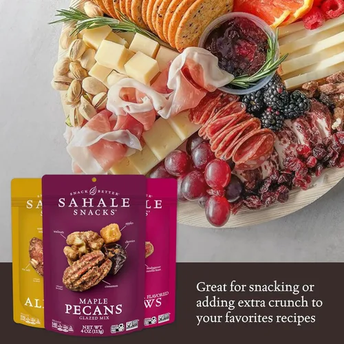 Miniatura 3 de Sahale Snacks Paquete variado de mezcla de nueces glaseadas, 4 onzas (paquete de 6)