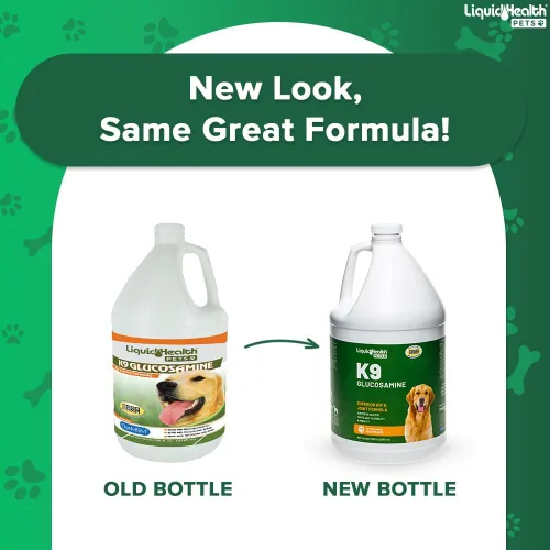 Miniatura 2 de LIQUIDHEALTH Glucosamina líquida K9 de 128 onzas para perros, cachorros y adultos mayores - condroitina, MSM, ácido hialurónico - salud de la cadera