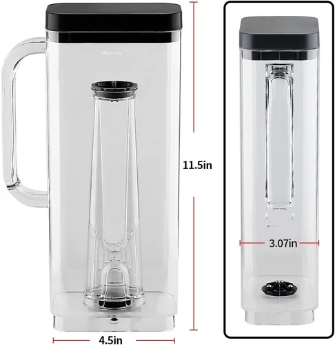 Miniatura 2 de Anbige Piezas de repuesto Depósito de agua de 66 onzas con soporte para filtro y 6 filtros de agua de carbón, compatible con cafeteras Keurig