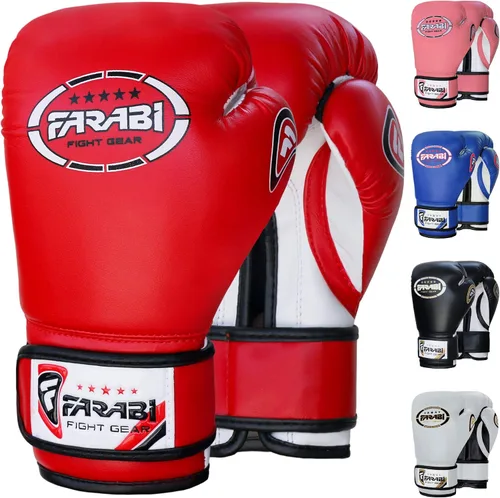 Miniatura 12 de Farabi Sports Guantes de boxeo para niños de 4, 6, 8 onzas, guantes de boxeo para niños, guantes de boxeo juveniles, guantes de boxeo para niños