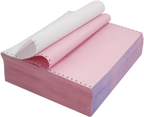 Miniatura 2 de FirstZi Papel de computadora NCR de alimentación continua de 9-1/2 x 11 pulgadas, 2 capas, 1000 unidades de papel de copia autocopiado