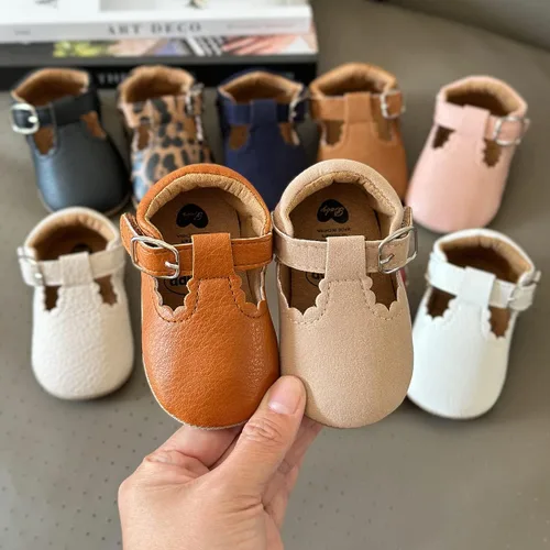 Miniatura 2 de QWZban Zapatos planos Mary Jane para bebés y niñas con Bownot, suela suave, suela suave, piel sintética, recién nacidos, primeros pasos, para fiesta