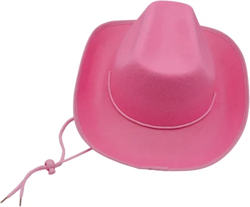 Miniatura 2 de 4E's Novelty Sombrero de vaquero para mujeres y hombres, sombrero de vaquera de fieltro para adultos, accesorios de vestir para fiesta occidental