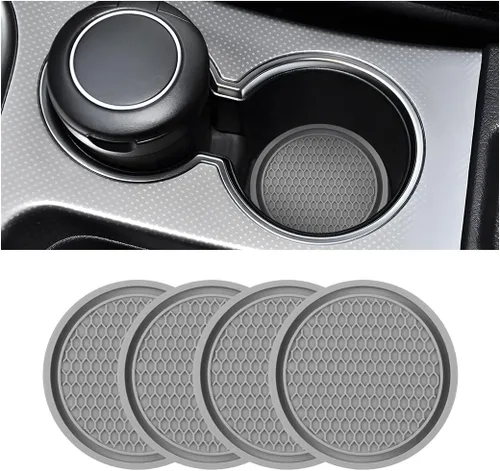 Paquete de 4 portavasos para automóvil, 2.75 pulgadas de diámetro, antideslizante, universal, duradero, adecuado para la mayoría de interiores de