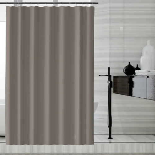 Miniatura 42 de LLSCL Cortina de ducha de tela azul con contrapeso inferior, calidad de hotel impermeable, 72 x 72 pulgadas, lavable a máquina Azul marino
