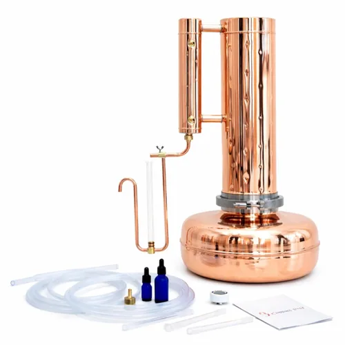 Miniatura 13 de Kit de destilador de aceites esenciales para la fabricación y extracción de aceite de destilación al vapor, equipo de destilación para el hogar