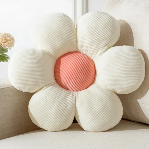 Miniatura 19 de Almohada de Flores, Linda Almohada Decorativa Cojín de Margaritas 15.75" Blanco Almohadas Decorativas para el Hogar para Cama, Sofá, Sillón