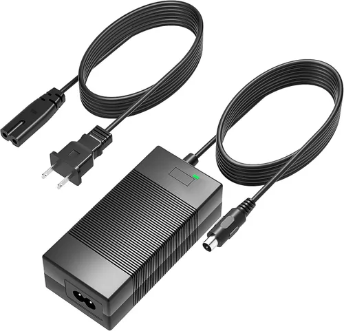 Cargador de 42 V para batería de iones de litio Nakto de 36 V con enchufe RCA compatible con cable adaptador de alimentación de batería Nakto de 36 V