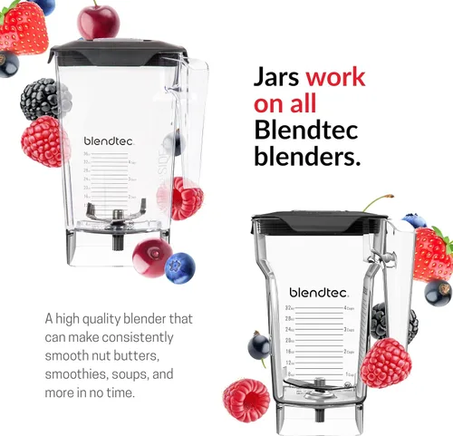 Miniatura 3 de Licuadora Blendtec C575A2321A-AMAZON Classic 575 con jarras Wild Side+ y Four Side, Caribe, Poppy Red
