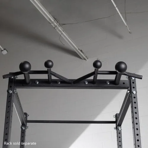 Miniatura 7 de Titan Fitness Barra de dominadas Sphere para bastidores de la serie T-3, X-3, TITAN, nominal de 440 libras, estación de entrenamiento montada
