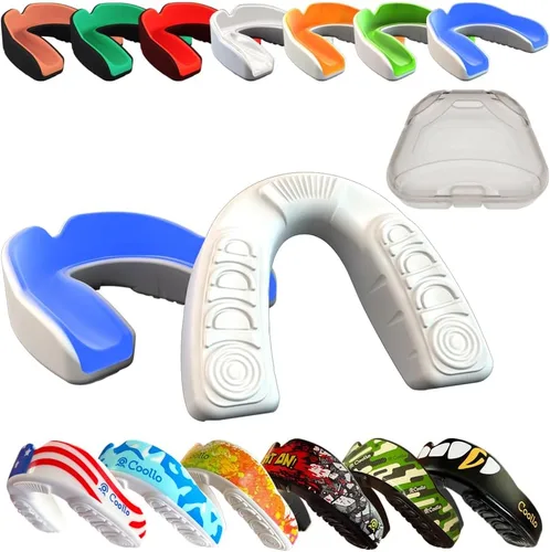 Miniatura 12 de Protector Bucal Hervir y Morder (Jóvenes y Adultos) DA Boquilla Deportiva de Ajuste Personalizado para Fútbol Americano, Hockey, Rugby, Lacrosse