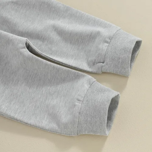 Miniatura 228 de Adobabirl Conjunto de sudadera y pantalones de Halloween para bebé, sudadera y pantalones con parche de calabaza para Halloween, otoño, ropa de bebé